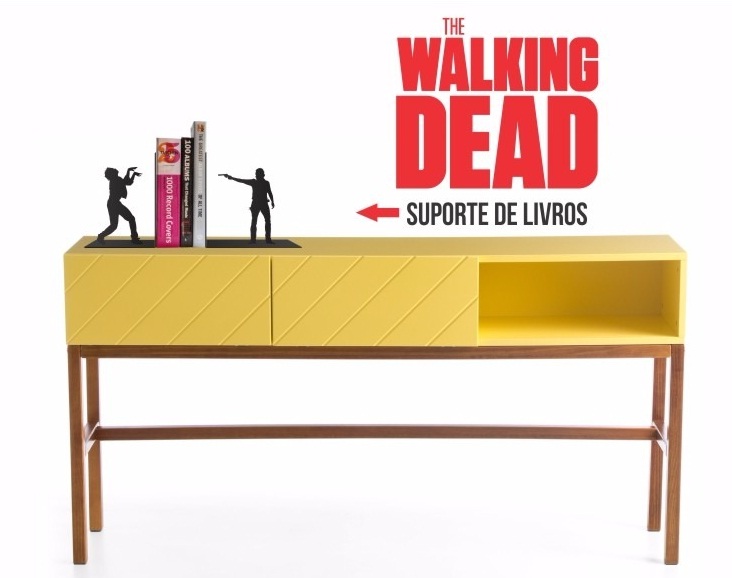 SUPORTE APARADOR DE LIVRO THE WALKING DEAD MDF Loja Dizz Adesivo De Espelho Para Banheiro ~ SUPORTE APARADOR DE LIVRO THE WALKING DEAD MDF Loja Dizz