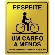 PLACA RESPEITE UM CARRO A MENOS - PS